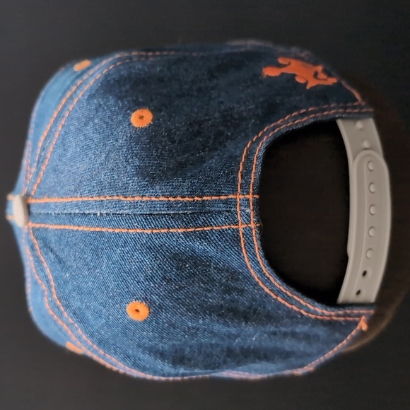 Notorious 2013,Denim Snapback Hat with Orange /Blue Logo. - Picture 6 of 9